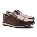 Sapatênis Casual Dubai de Amarrar Franshoes Masculino - Capuccino