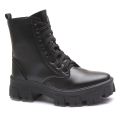 Coturno Franshoes Feminino Preto com Atacador