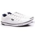 Sapatenis Casual Masculino Calce Facil Franshoes Com Perfuros Branco