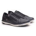 Sapatenis Masculino Franshoes Calce Facil Ziper Preto 189