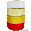 Fita Organza Borda Dourada (38mm) 