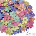 Flor Organza Candy Perolas 2CM (4Uni.) 