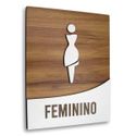 Placa De Sinalização | Feminino - MDF 18x14cm
