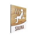 Placa De Sinalização | SAUNA - MDF 18x14cm