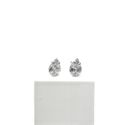 Brinco Zircônia Gota G em Prata 925