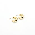 Brinco Meia Argola Bold Banhado a Ouro