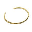 Bracelete Rosquinha Slim Banhado a Ouro 