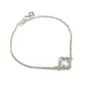 Pulseira Trevo Cristal em Prata 925