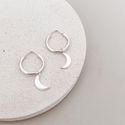 Argola Lua Prata 925 