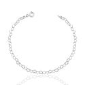 Pulseira De Prata Elo De Coração