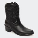 Bota Villa Griffe Western Texas Cano Curto - Preto