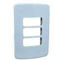 Placa 4x2 De 3 Posição Compose Branca + Suporte 13295558