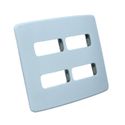 Placa 4x4 6 Posições + Suporte Branca Composé Weg 13295563