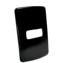 Placa 4X2 1 Posição Horizontal Compose Preto S/ Suporte 13207319