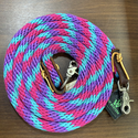 Rédea de Nylon Weaver Leather - Roxo/Azul/Rosa