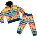 Conjunto Moletom Infantil Blusa de Frio e Calça Personagens Patrulha Canina Colorido