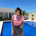Blusa Feminina Assimétrica - Rosa Vintage