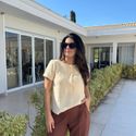 Blusa Feminina Botões - Creme