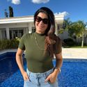 Blusa Feminina Canelada Gola Alta - Militar