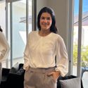 Blusa Feminina Crepe Detalhe Gola Manga Bufante - Off White