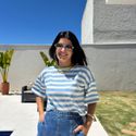 Blusa Feminina Stripe Color - Azul Claro