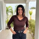 Blusa Feminina Viscolycra Manga Longa - Marrom Escuro