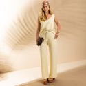 Calça Feminina Maré - Manteiga