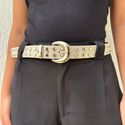 Cinto Feminino Ilhós - Creme