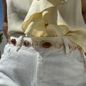 Cinto Feminino Pedras - Marrom