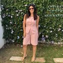 Conjunto Feminino Linho - Rosa