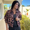 Jaqueta Feminina Bomber - Animal Print
