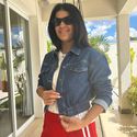 Jaqueta Jeans Feminina Bomber