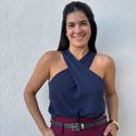 Regata Feminina Cruzada - Marinho