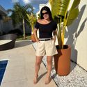 Shorts Feminino Twill Ice - Nude