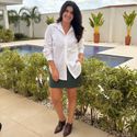 Camisa Feminina Tricoline Over Classic - Off White
