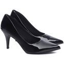 Sapato Scarpin Salto Fino Médio - Preto