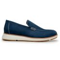 SAPATO CASUAL MASCULINO COURO AZUL MARINHO