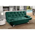 Sofá Cama Casal 3 Lugares Multiuso Austria Verde em Suede