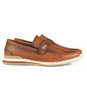 Sapato Casual Oxford em Material Tecnológico 3070-CARAMELO