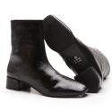BOTA FEMININA CANO CURTO EM VERNIZ MOLHADO 159032-PRETO