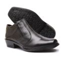 Bota Social Masculina em Couro Preto-1920F065