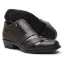 Bota Social Masculina em Couro Preto-1920F051