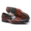 Sapato Social Masculino Calvest em Couro Bordo-1930F027