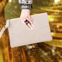 Bolsa Feminina Carteiro De Mão Festa Clutch Off White Zuí Brasil 