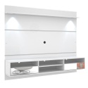 Painel Angra Branco 200 cm com Espelho e LED para TV de até 60 Mirarack