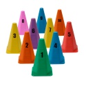 10 Cones Colorido Númerados para Circuito Agilidade 