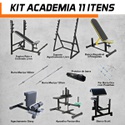 KIT 11 Itens Aparelhos Academia de Musculação