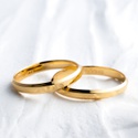 Aliança de Casamento em Ouro 18k 3mm 4g Chanfradas Viena