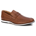 Sapato Loafer Premium em Couro Confort Tchwm Shoes Castor