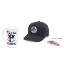 Boné Trucker Texas Hunters - Country Rustic - Preto - CAP-002-THS